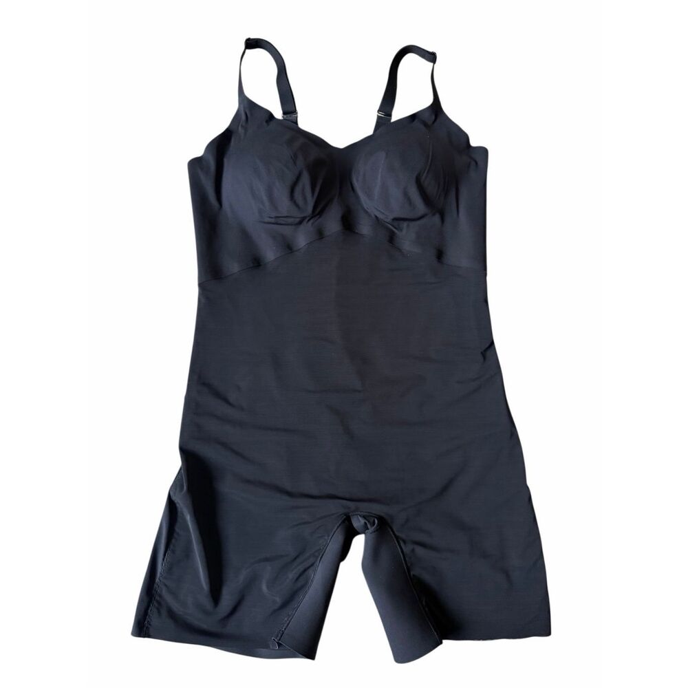 Honeylove Bodysuit Super Power‎ Mid-Thigh Shapewear Black 2X